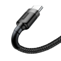 Miniatyrbild 2 av 2: Baseus Cafule Flätad USB-kabel USB till USB-C QC3.0 2A 2m