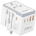 Miniatyrbillede 2 af 3: Dudao Travel Adapter 35W EU / UK / AUS / US / JP med 3x USB-C 2