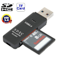Miniatyrbild 1 av 6: USB 3.0 kortläsare för Micro-SD och SD(HC) med hög dataöverföri