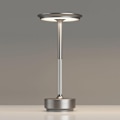 Miniatyrbillede 1 af 5: Bordlampe/natlampe med touch-kontrol og USB-opladning - Sølv