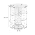 Miniatyrbillede 3 af 3: Roterbar gennemsigtig make-up stander 29,5x23cm