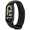 Miniatyrbillede 2 af 2: Silikonearmbånd til Xiaomi Smart Band 8 / Band 9 - Sort