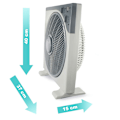 Miniatyrbillede 3 af 3: Eaxus bordventilator med timer og 3 hastighedsniveauer