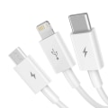 Miniatyrbillede 2 af 2: Baseus 3-i-1-ladekabel USB - Lightning + USB-C + MicroUSB 1,5 m