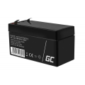 Miniatyrbild 2 av 3: Green Cell AGM Batteri 12V 1.2Ah