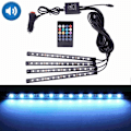 Miniatyrbillede 2 af 10: LED-strip til biler - 48 LED'er med RGB og fjernbetjening