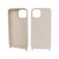 Miniatyrbillede 7 af 7: Mobiletui med bærestrop til iPhone 15 - Beige