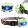 Miniatyrbillede 1 af 3: LED-pandelampe med justerbart lampehoved, 44 g, batteridrevet