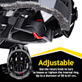 Pikkukuva 4 / 7: Dunlop pyöräilykypärä LED-valolla 58-61cm