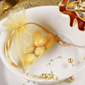 Miniatyrbillede 1 af 2: Gavepose i organza 25-pak - Guld