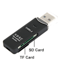 Miniatyrbild 2 av 6: USB 3.0 kortläsare för Micro-SD och SD(HC) med hög dataöverföri