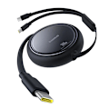 Miniatyrbillede 2 af 2: Baseus Bright Mirror Series 2in1 USB-C-kabel med udtrækkeligt k