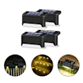 Miniatyrbild 1 av 4: 4-Pack Solcellsbelysning för altantrapp