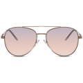 Pikkukuva 2 / 3: Unisex Aviator-aurinkolasit – Kultainen kehys, liilat linssit,
