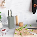 Miniatyrbillede 2 af 4: Masterchef-knivsæt med 5 knive i en knivblok - Grå - Kendt fra