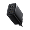 Miniatyrbillede 4 af 4: Baseus Vægoplader med 3 stk USB-porte 17w - sort
