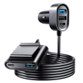 Miniatyrbillede 1 af 3: Joyroom Multi Car Charger 2xUSB-C PD + 2xUSB QC3.0 72W - Sort