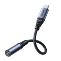 Miniatyrbillede 1 af 2: Joyroom Audio adapter USB-C til 3,5 mm - Sort