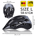 Miniatyrbillede 7 af 7: Dunlop cykelhjelm med LED 58-61 cm
