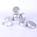 Miniatyrbillede 2 af 7: Aluminiumkrukke med Låg 27 x 56 mm