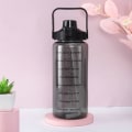 Miniatyrbillede 3 af 4: 2 liters motivationsflaske med skema & tidspunkter - Sort