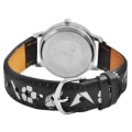 Miniatyrbild 2 av 2: QBOS barnklocka med armband i konstläder - Svart