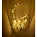 Miniatyrbillede 3 af 4: Hvid drømmefanger med LED-belysning - 2 m