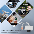Miniatyrbillede 6 af 9: Hukommelseskortlæser med USB, MicroUSB og USB-C - Multifunktion