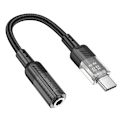 Miniatyrbild 1 av 3: Ljudadapter USB-C till 3,5 mm kontakt med mikrofonstöd