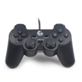 Miniatyrbillede 1 af 3: Gembird Dual Vibration Kablet controller til PC - Sort