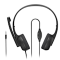 Pikkukuva 2 / 3: Hama HS-P150 V2 toimistokuulokkeet 3,5 mm:n liittimellä - Svart