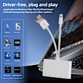 Miniatyrbillede 7 af 9: Hukommelseskortlæser med USB, MicroUSB og USB-C - Multifunktion