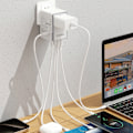 Miniatyrbillede 3 af 3: Dudao Travel Adapter 35W EU / UK / AUS / US / JP med 3x USB-C 2