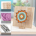 Miniatyrbild 3 av 3: Blockeringsbräda för stickning och virkning med tillbehör