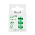 Miniatyrbild 2 av 2: Deltaco Uppladdningsbara batterier AAA 750mAh 4-pack