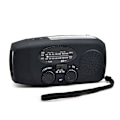 Pikkukuva 2 / 4: Hätäradio dynamolla ja aurinkokennolla - kampiradio, jossa on t