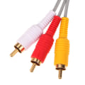 Pikkukuva 5 / 6: Komponenttikaapeli / TV-kaapeli - 3 RCA AV-kaapeli, joka on yht