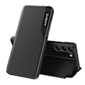 Miniatyrbillede 1 af 2: Kunstlæderetui med stativ til Samsung Galaxy S24 - Sort