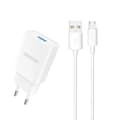 Dudao USB-laddare 2,1A med MicroUSB-kabel för snabb och säker l