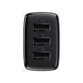 Miniatyrbillede 3 af 4: Baseus Vægoplader med 3 stk USB-porte 17w - sort