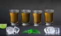 Shotglas / snapsglas / shooter glas - 45ml 4-pack