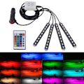 Miniatyrbillede 1 af 8: Belysning Bilgulv 36 stk. LED 4-i-1 RGB Neon -  Fjernbetjening