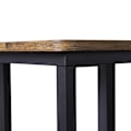 Miniatyrbillede 5 af 7: Sidebord med hjul og industrielt design i brun/svart