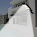 Miniatyrbild 3 av 3: 30W Solcellsbelysning med PIR-sensor för vägg