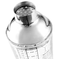 Miniatyrbillede 3 af 3: Cocktailshaker i glas 400 ml med opskrift og mål
