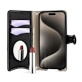 Miniatyrbillede 2 af 6: Mobilpung med spejl og kæde til iPhone 16 Pro - Sort