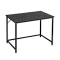 Miniatyrbillede 2 af 6: sort skrivebord med metalramme - 100 x 50 x 75 cm