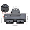 Miniatyrbild 3 av 6: OBD2 16Pin Adapter 1 hane till 2 hona