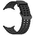 Miniatyrbillede 1 af 2: Silikonearmbånd til Samsung Galaxy Watch Ultra 47mm - Sort