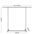 Pikkukuva 2 / 5: Teleskooppinen vaateteline 120 - 200 cm